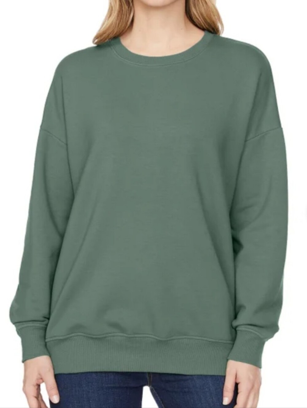 Just Be Sage Green Crewneck Sweatshirt Sz 2X